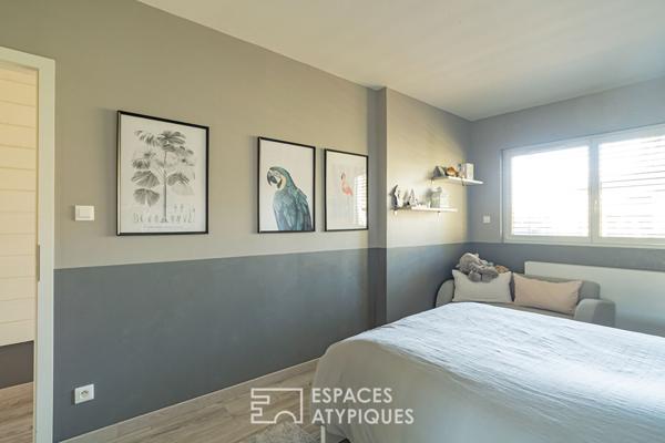 Maison familiale chaleureuse et son jardin intimiste