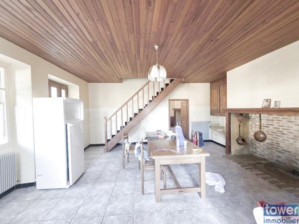 Maison 100m² 3 chambres, grange, annexes et jardin