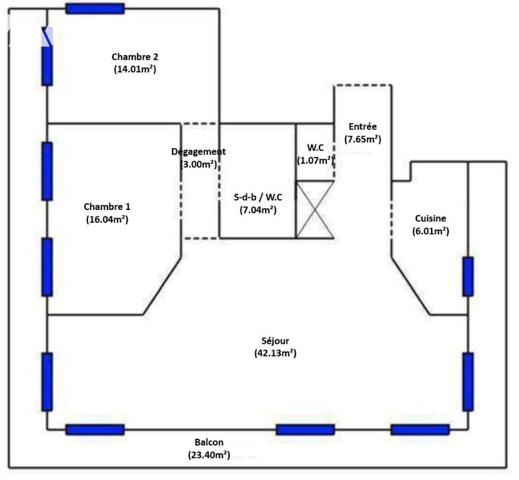 Bel appartement Avenue Robert Schuman
