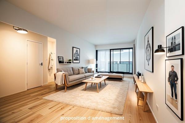 Studio lumineux avec vue sur le lac de Créteil