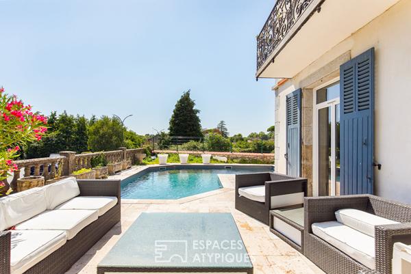 Maison de maître avec piscine