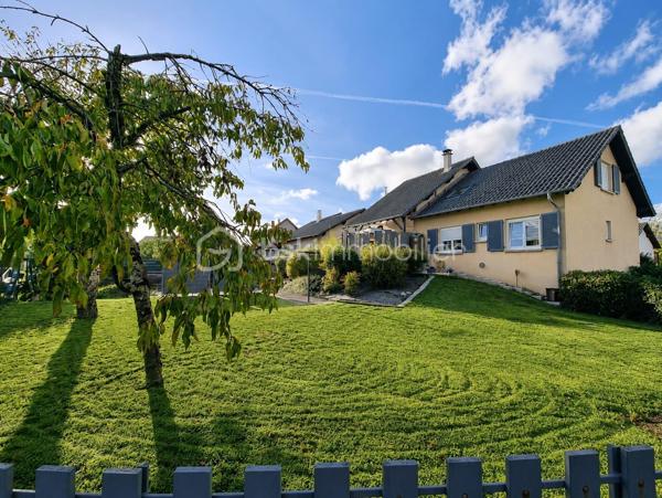 Venez découvrir cette très belle maison individuelle de 146 m², idéalement située à Blies-Guersviller, à seulement quelques minutes de Sarreguemines et de la frontière allemande, dans un environnement calme et recherché.

Dès l'entrée, vous serez séduit par les beaux volumes et la luminosité de cette maison. 
Le rez-de-chaussée propose une spacieuse pièce de vie composée d'un salon-séjour chaleureux, agrémenté d'un poêle à bois, avec un accès direct à une magnifique terrasse, idéale pour profiter des beaux jours. La cuisine neuve et entièrement équipée offre également un accès direct à l'extérieur, apportant un véritable confort au quotidien.

Toujours au rez-de-chaussée, vous trouverez une chambre, ainsi qu'une salle d'eau entièrement rénovée ainsi qu'un WC indépendant.

À l'étage, l'espace nuit se compose de deux belles chambres spacieuses et d'une salle de bains.

La maison dispose également d'un sous-sol complet avec de nombreux espaces de rangement ainsi qu'un garage.

À l'extérieur, vous profiterez d'un terrain entièrement clôturé pour apprécier les beaux jours en toute tranquillité.

Pour votre confort, la maison est équipée d'une pompe à chaleur récente, garantissant performance énergétique et économies au quotidien.

Aucun travaux n'est à prévoir : vous n'aurez plus qu'à poser vos valises !

Contactez moi sans tarder !