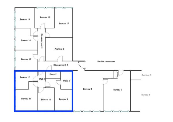 Bureau
         6 pièces
        - 72 m² Exclusivité 180 000 € *