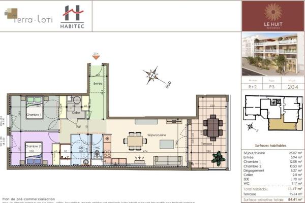 Appartement (neuf) à vendre 3 pièces 68 m² Nîmes