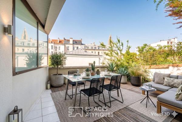 Maison d’architecte avec terrasse