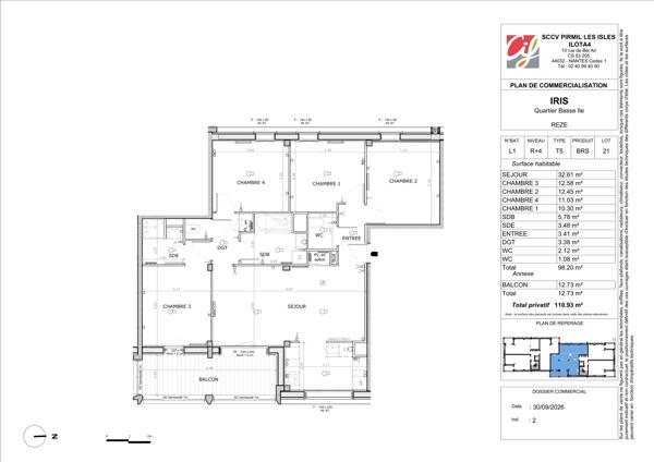 Appartement T5 et plus