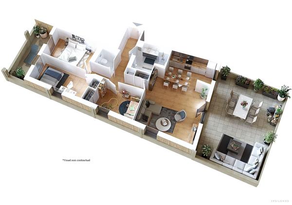 Appartement Type 4 - Résidence Alizé