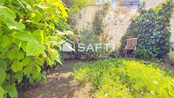 Charmante semi-bourgeoise 4 ch + jardin de ville