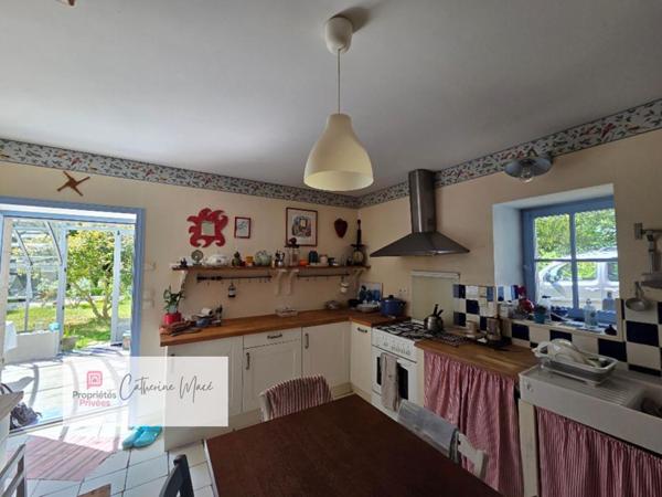 Finistère Sud, Clohars -Carnoët, longère de 125 m2,  6 pièces
