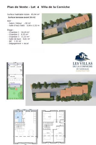 Villa front de mer à  Carro 4 pièce(s) 85.94 m2