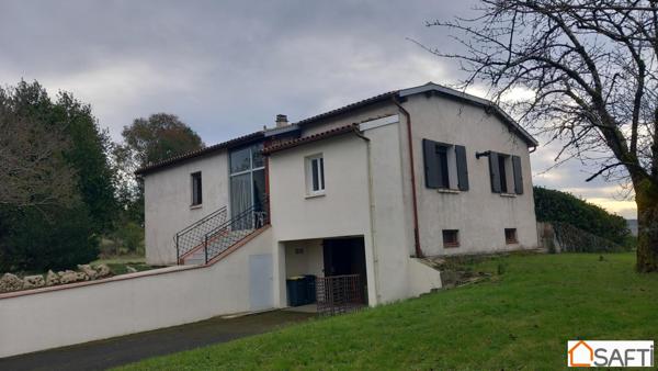 Parcelle 1ha18 maison semi-enterrée 90m2 , dépendances agricoles