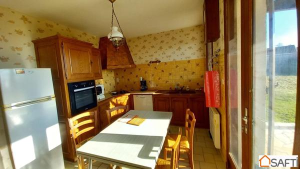 Parcelle 1ha18 maison semi-enterrée 90m2 , dépendances agricoles