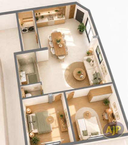 Appartement à vendre Vertou - 3 pièces, 66m² avec 2 chambre(s) à 179 900€ - AJP Immobilier Saint-Sébastien-sur-Loire