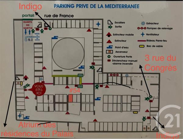 Parking à vendre  13 m 2   NICE  - 06
