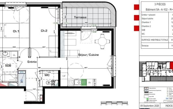 Vente Appartement P3 neuf Montigny-les-metz   