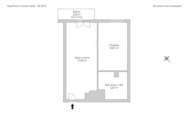 Appartement Paris 17 e - PARC MARTIN LUTHER KING / BATIGNOLLES