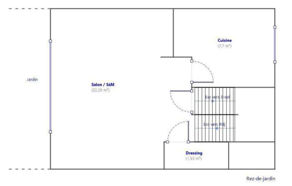 Maison familiale 5 pièces avec jardin privatif – Quartier La Feuillaume