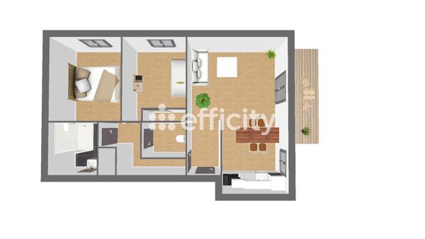 Appartement 3 pièces - 62 m²