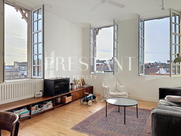 BORDEAUX – Croix de Seguey – Appartement d’architecte T3 rénové avec vue dégagée, BORDEAUX