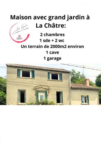 Maison La Chatre 3 pièce(s) 96 m2 terrain 2000m2 environ
