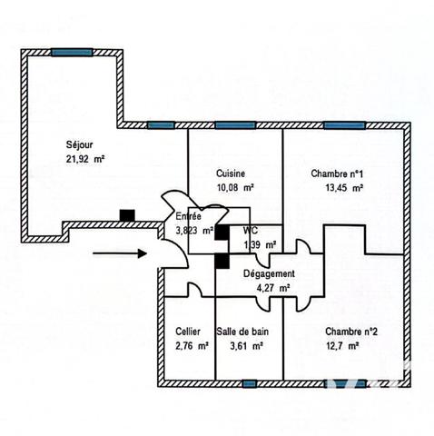 Appartement à vendre 3 pièces 74 m² Villers-Saint-Paul