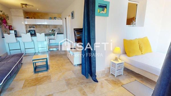 Votre refuge entre mer et maquis – T2 avec pièce télétravail vue dégagée à Porticcio