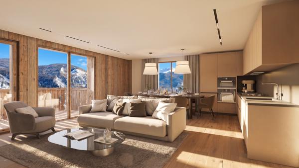 Vente Appartement de luxe Megève 4 Pièces 114.8 m²