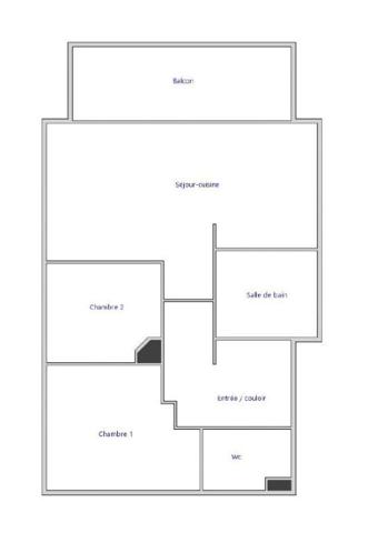 SÉNÉ – Appartement T3 avec balcon, parking et local vélo