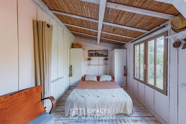 Maison bois en première ligne au Port avec vue Canelot