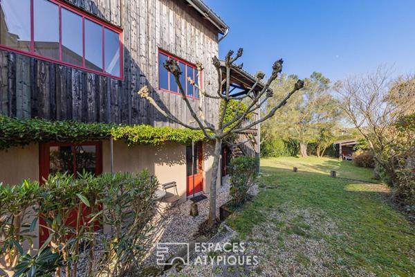 Maison bois en première ligne au Port avec vue Canelot