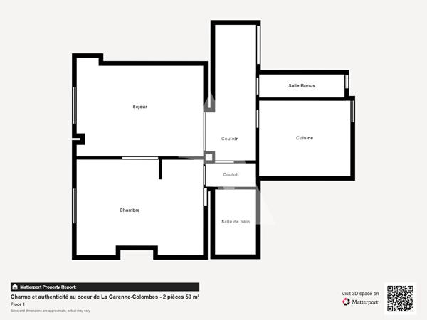 Appartement 2 pièces 49.63 m2