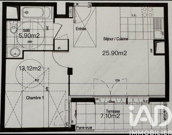 Appartement à vendre 2 pièces 45 m² Aubervilliers