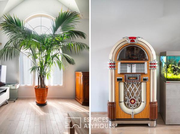 Maison familiale contemporaine avec jardin