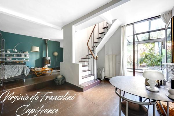 Ivry-sur-Seine-A vendre maison 7 pièces- 4 chambres -véranda, jardin, garage, cave- 3 mn à pied métro Ligne 7-au Calme