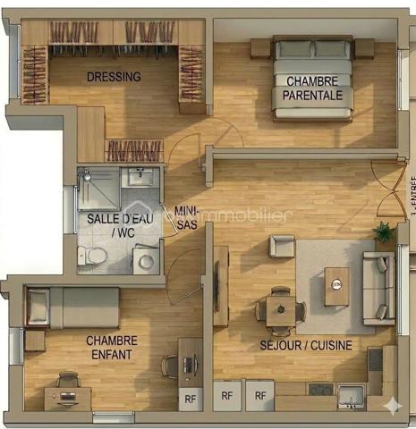 Appartement de 46 m²