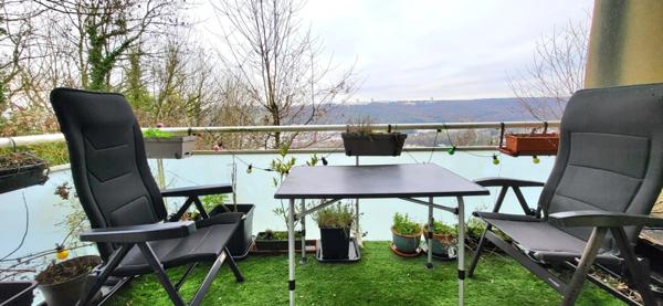 Limite MSA / Déville : Bel Appt 66 m² 1er E Asc., avec 2 ch, Terrasse S/O et Garage ! Excellente opportunité ...