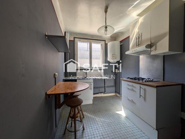 Colombes Centre, 2 pièces 46m² traversant.