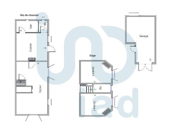 Maison de ville 3 pièces de 75 m² à La Courneuve (93120)