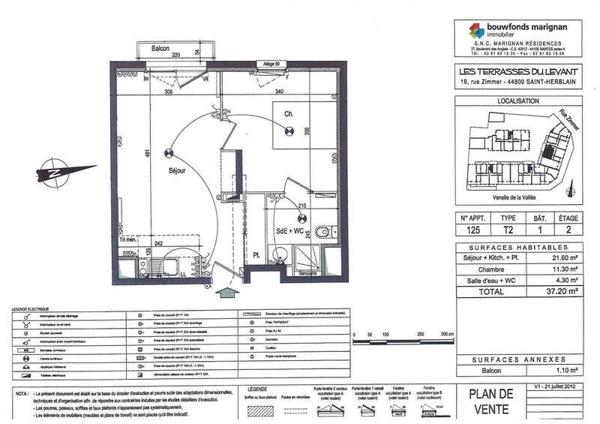 Appartement 2 pièces - 44800 Saint-Herblain -  Saint-Herblain Bourg-Solvardière-Pelousière