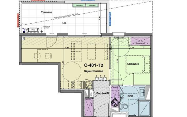 Appartement à vendre    2 pièces •  Narbonne