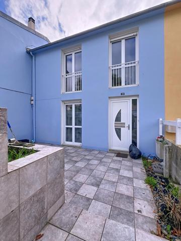 A VENDRE SECTEUR KERHALLET MAISON 93 M2 - 3 CHAMBRES -1 BUREAU - JARDIN - GARAGE