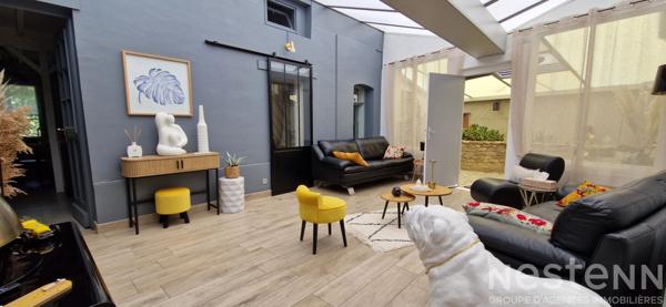 Fermette rénovée années 40 au Mans proche Parc Monod avec 4 chambres, jardin et dépendance