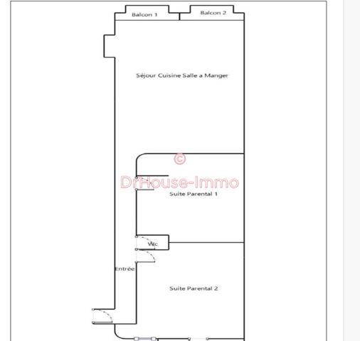 Appartement à vendre 3 pièces de 78 m²