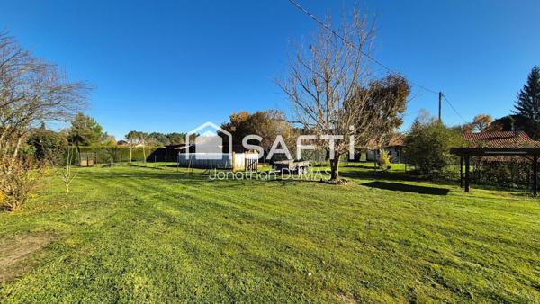 Maison de plain pied 169m² rénovée, jardin arboré, piscine