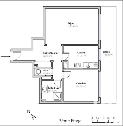 Appartement à vendre 2 pièces 49 m² Cagnes-sur-Mer