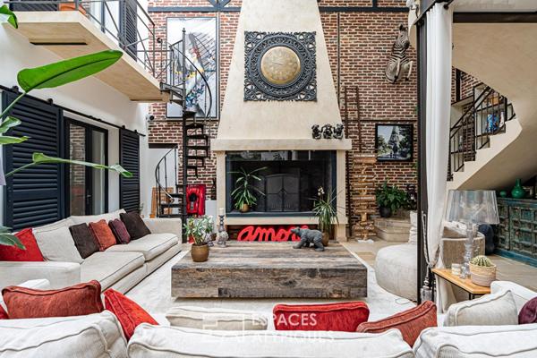 Maison loft d’exception avec terrasse plein ciel, quartier Bécon