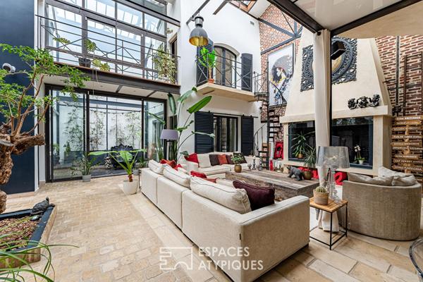 Maison loft d’exception avec terrasse plein ciel, quartier Bécon