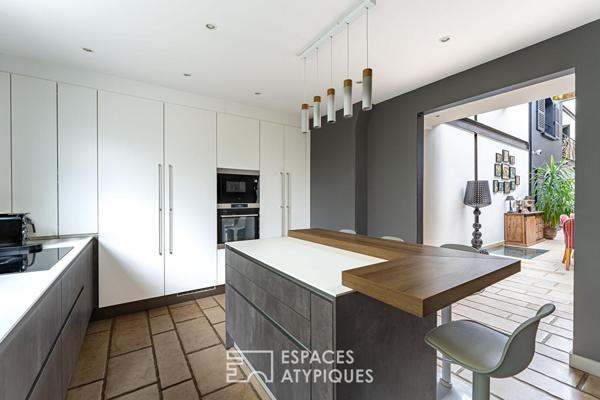 Maison loft d’exception avec terrasse plein ciel, quartier Bécon