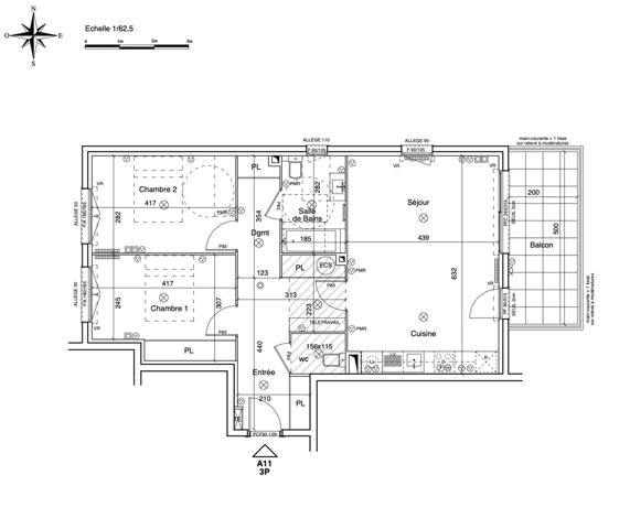 L’appartement neuf 3 pièces vue mer avec balcon et parking sur la hauteur de Menton