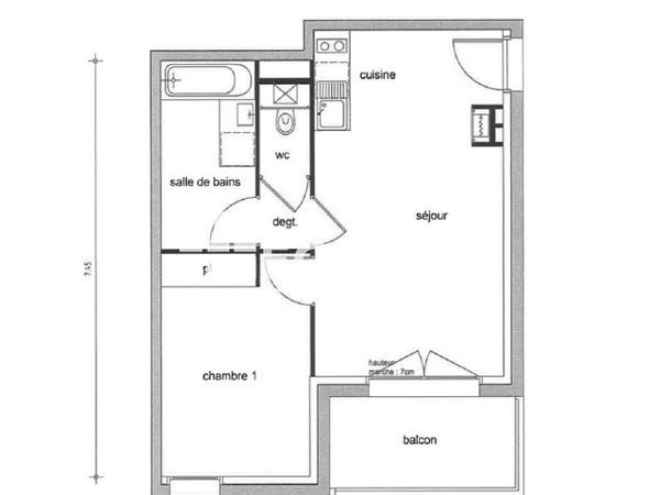 Location Appartement 2 pièces 39.95 m² - 6 RUE DU GRAND TERTRE Bouguenais 44340